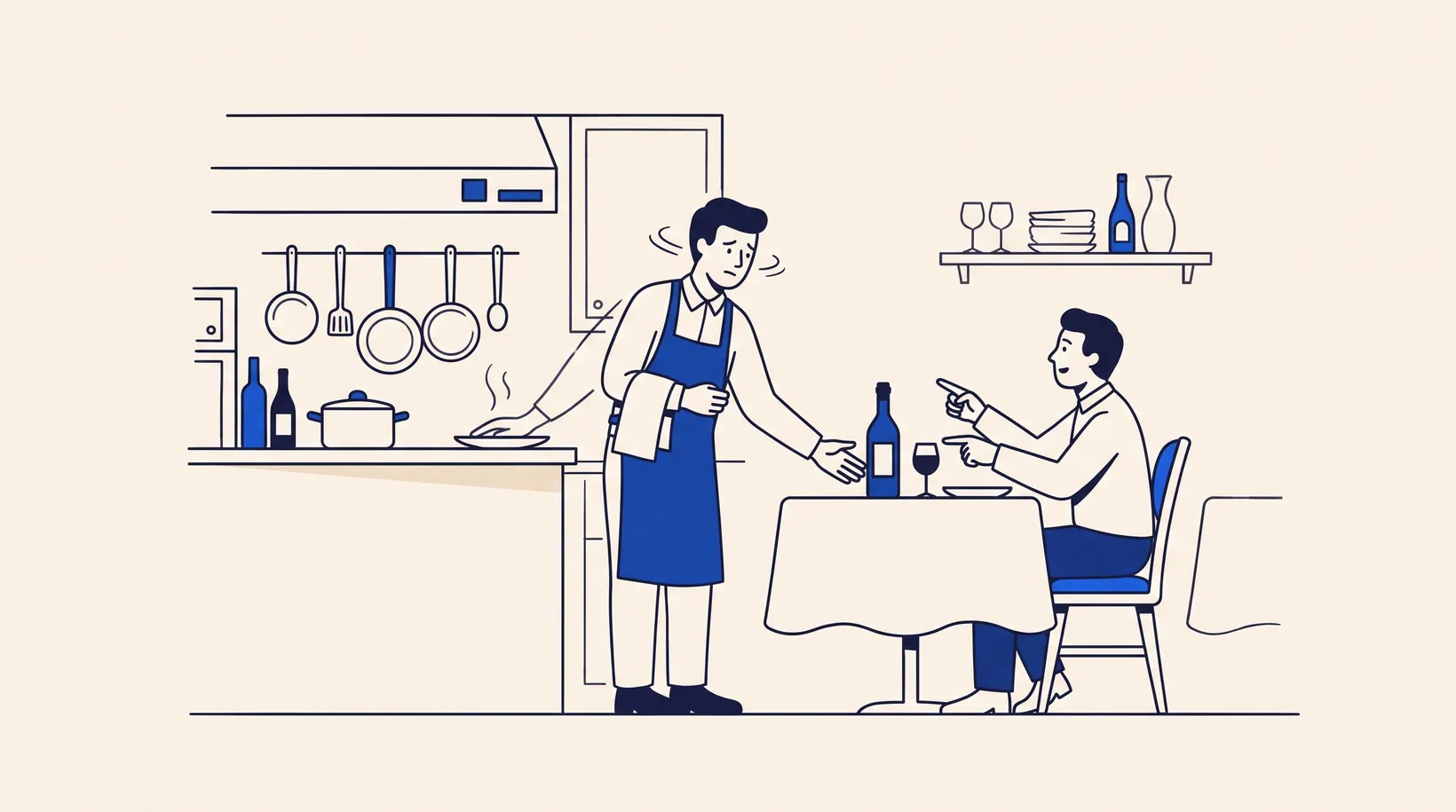 프랑스 식당의 웨이터는 주방의 일부다 — Palantir가 말하는 FDE의 원형 (개념도)